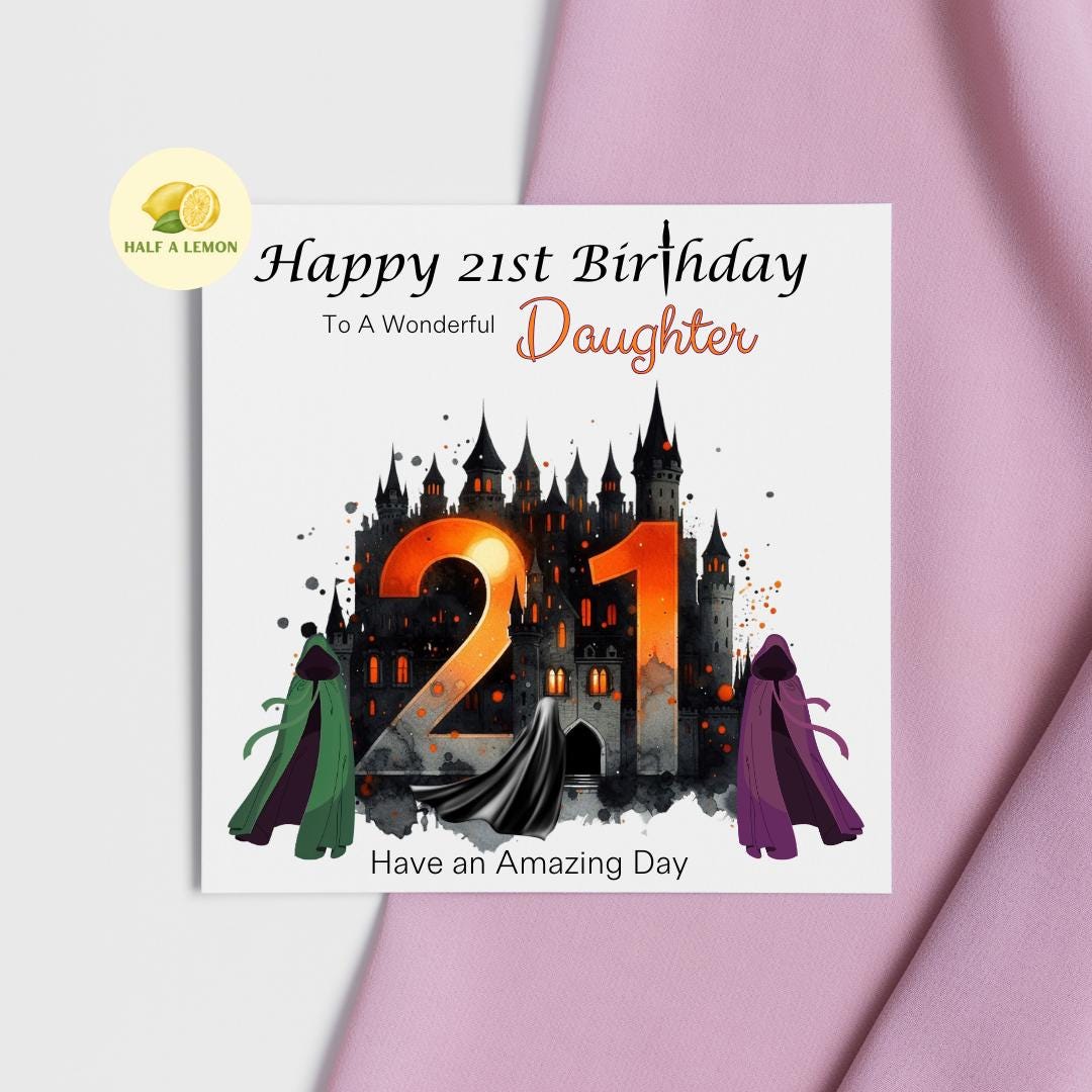21st Birthday card, ANY Relation, Daughter, Granddaughter, Niece, Sister, Great Granddaughter, gift, Reality TV, Deception and Trust, her