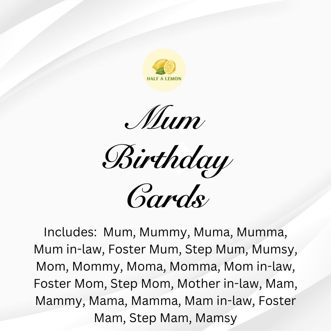 MUM BIRTHDAY CARDS