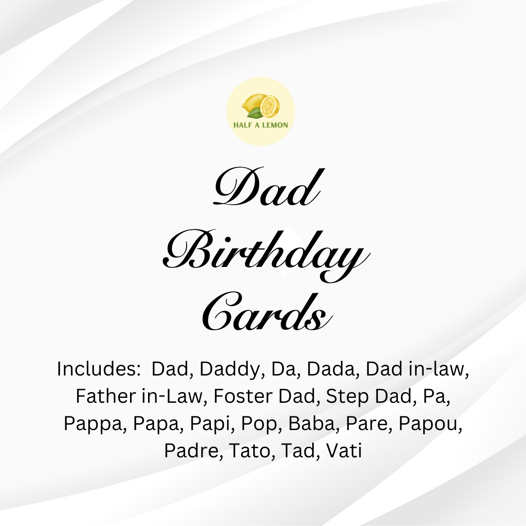 DAD BIRTHDAY CARDS