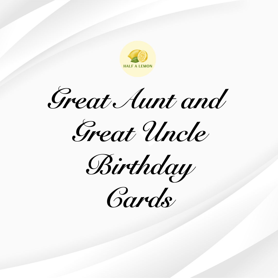 GREAT AUNT AND GREAT UNCLE BIRTHDAY CARDS