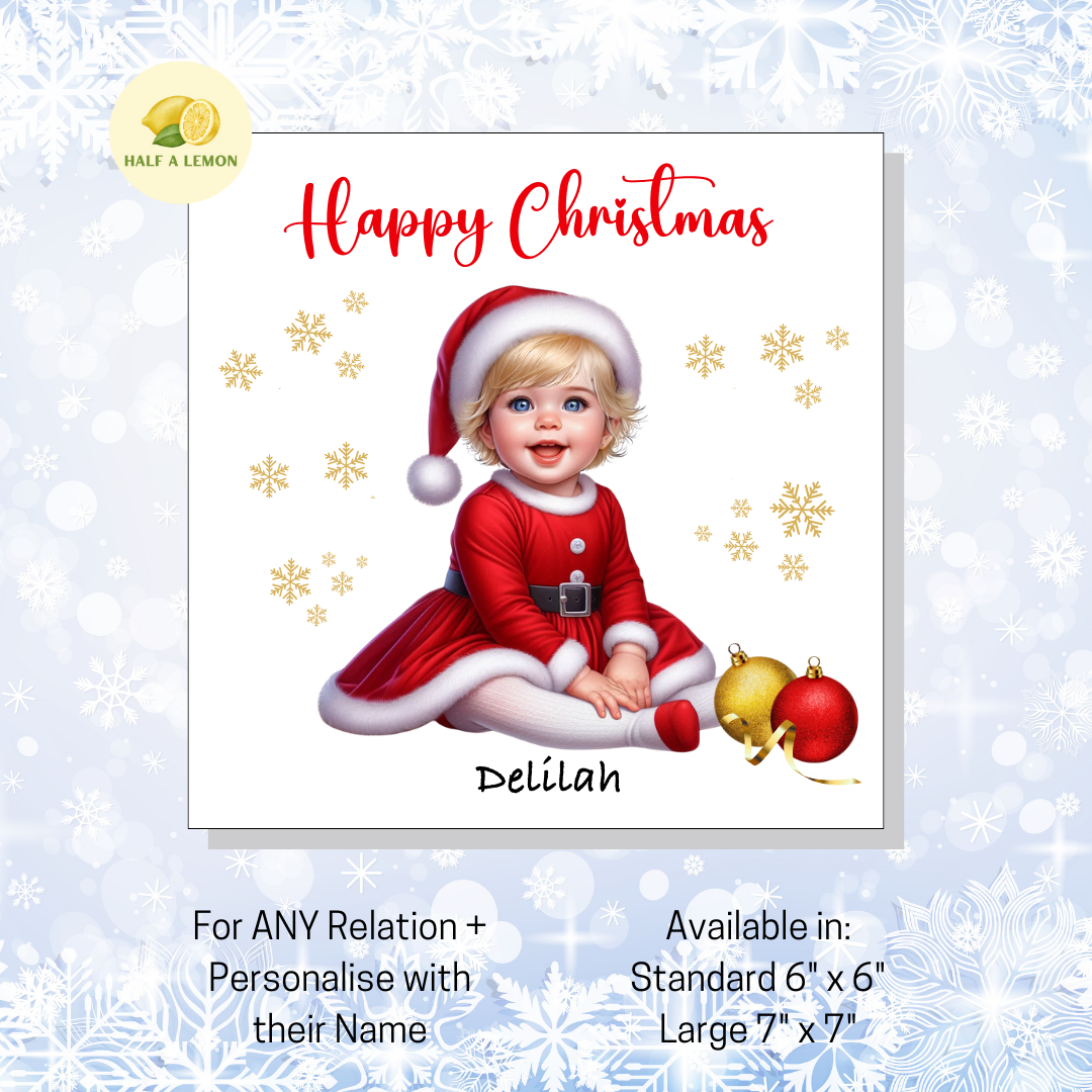 Blonde Santa Dress- [REL:No Relation][EYE:Blue Eyes]