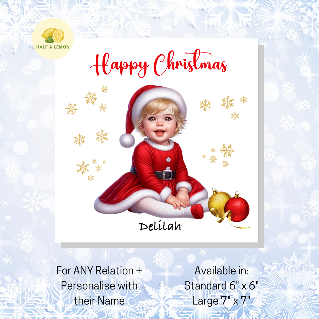 Blonde Santa Dress- [REL:No Relation][EYE:Brown Eyes]