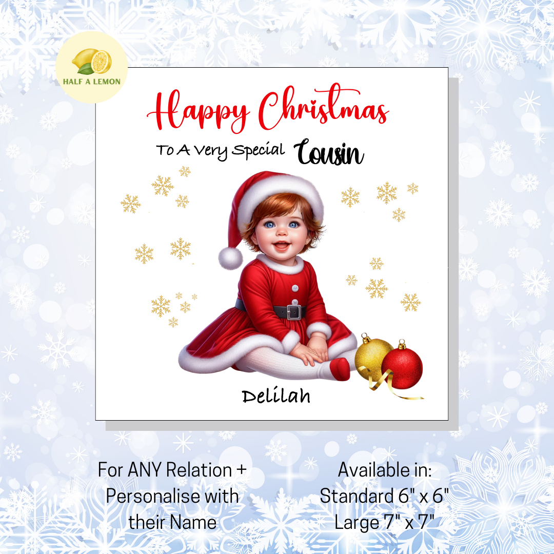 Auburn Santa Dress- [REL:Cousin][EYE:Blue Eyes]