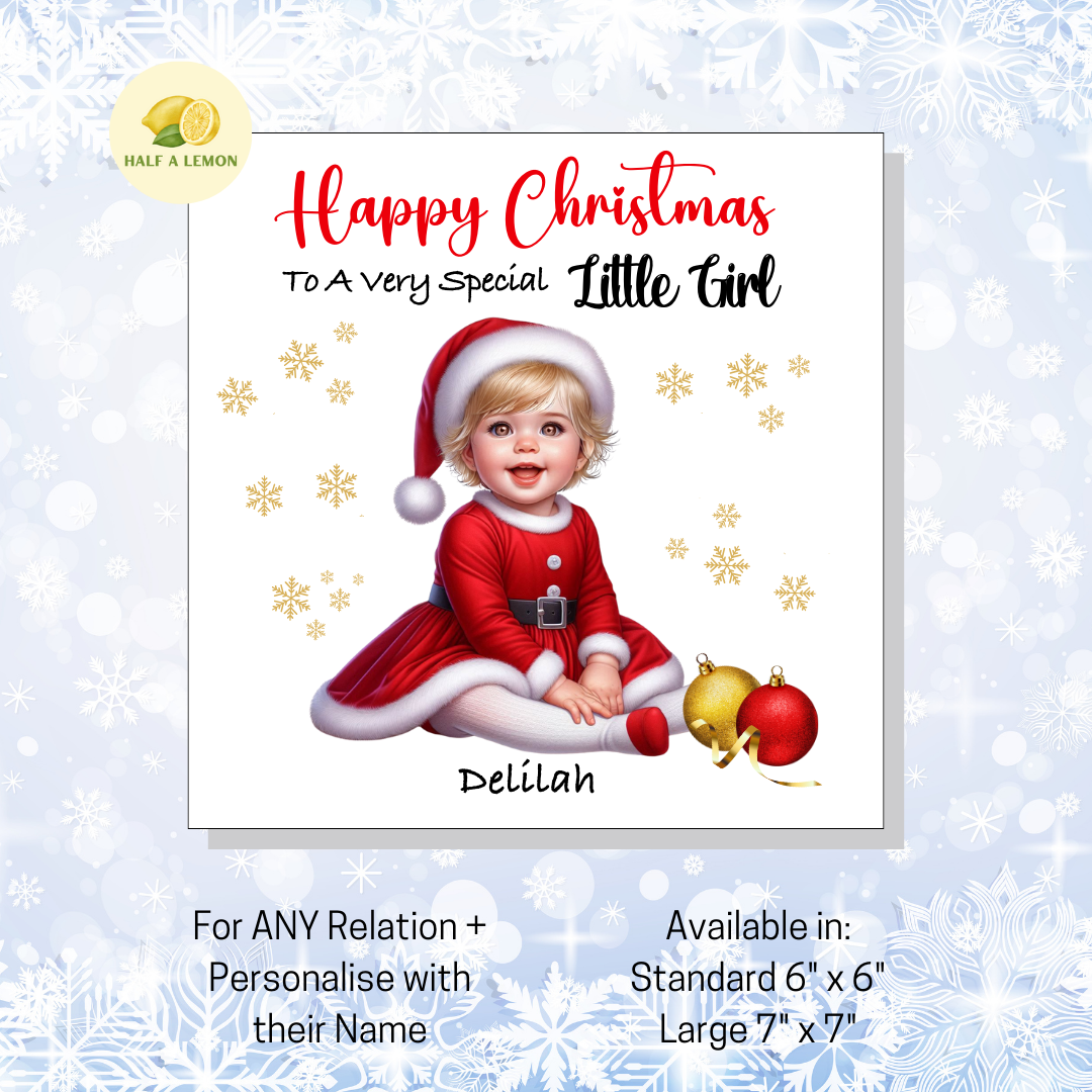 Blonde Santa Dress- [REL:Little Girl][EYE:Brown Eyes]