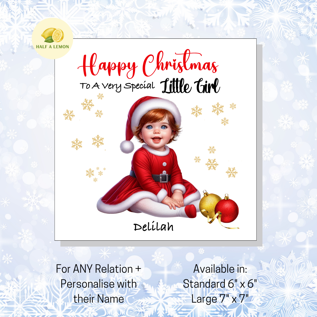 Auburn Santa Dress- [REL:Little Girl][EYE:Blue Eyes]