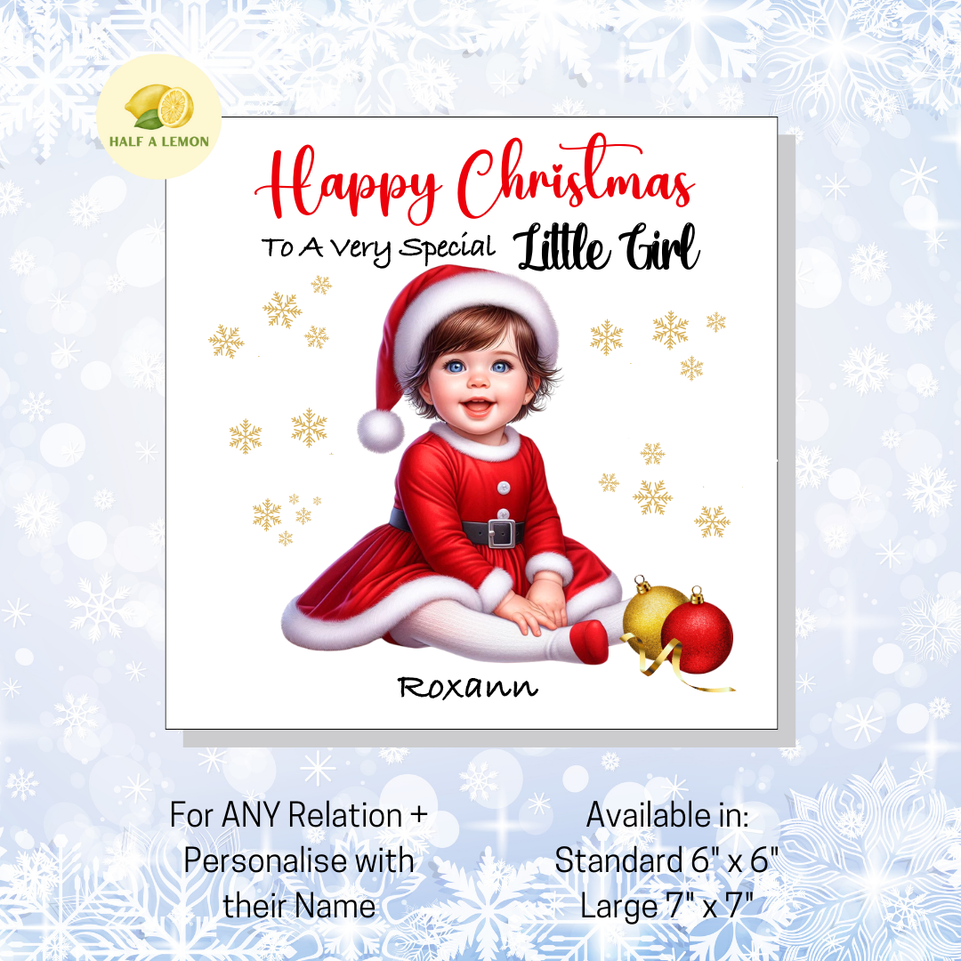 Brown Santa Dress- [REL:Little Girl][EYE:Blue Eyes]