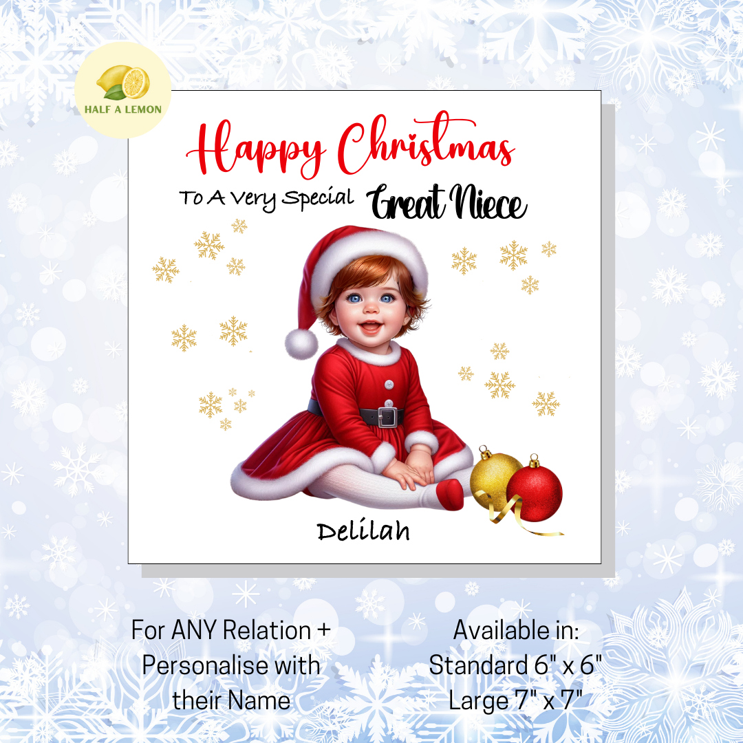 Auburn Santa Dress- [REL:Great Niece][EYE:Blue Eyes]