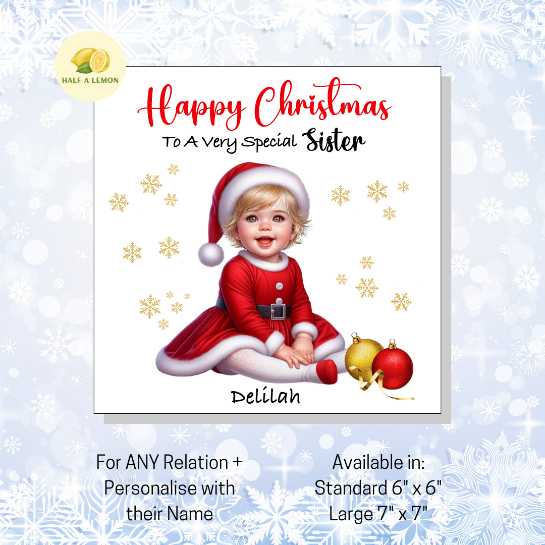 Blonde Santa Dress- [REL:Sister][EYE:Brown Eyes]