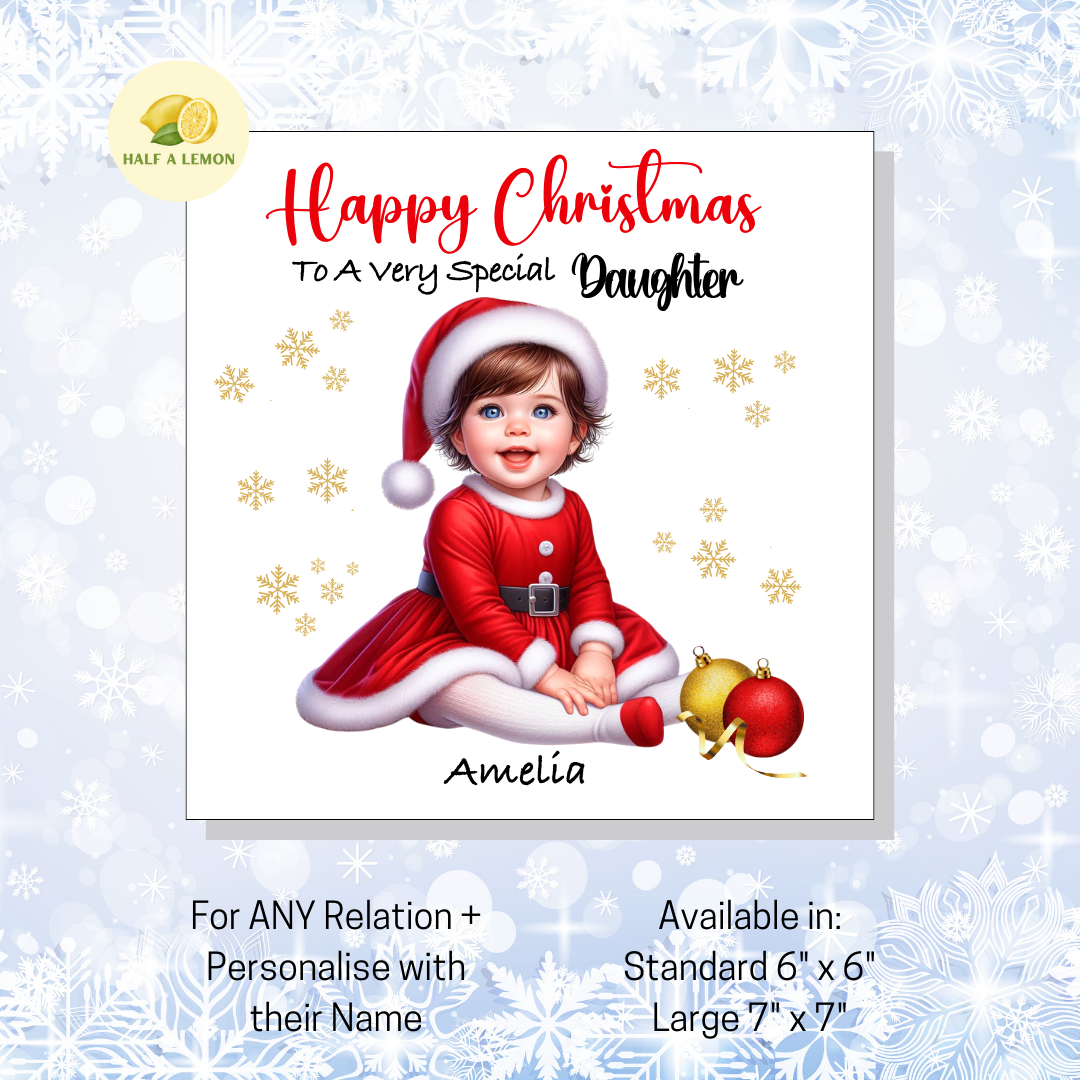 Brown Santa Dress- [REL:Daughter][EYE:Blue Eyes]