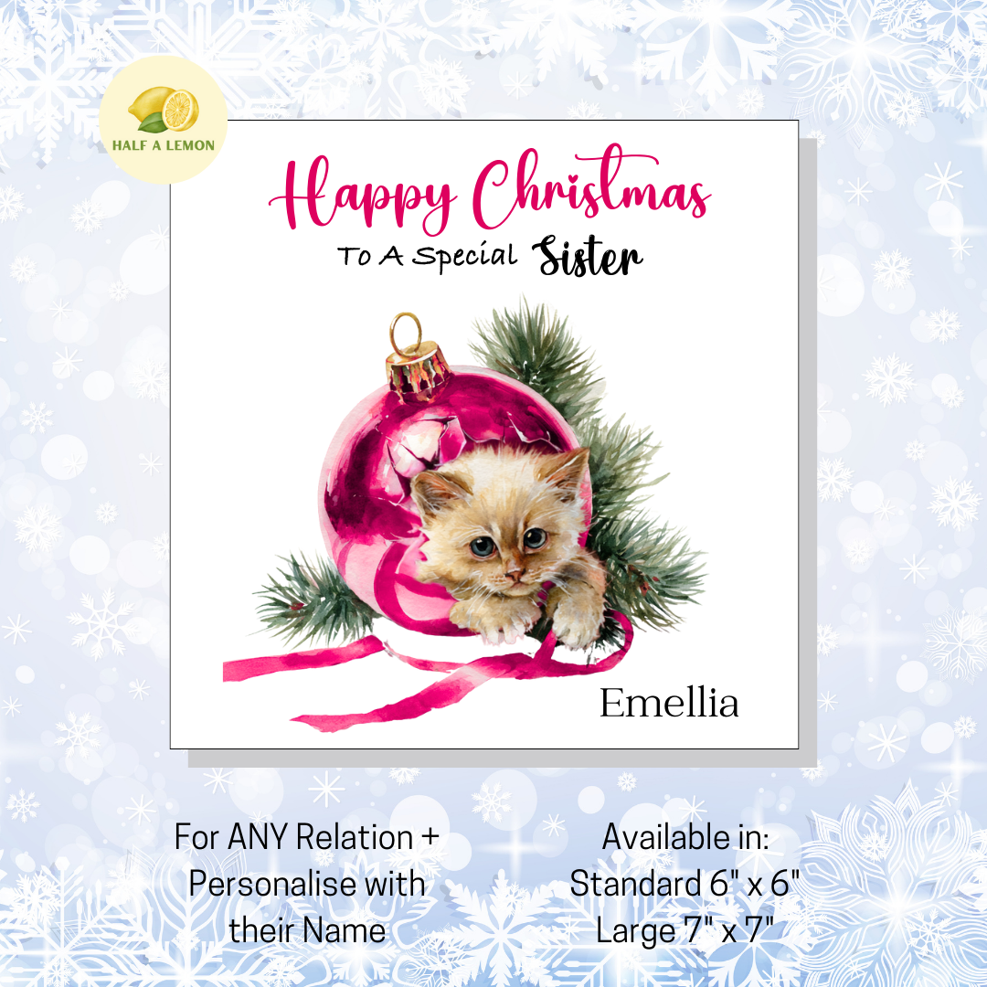 Cute Kitten Xmas- [REL:Sister]