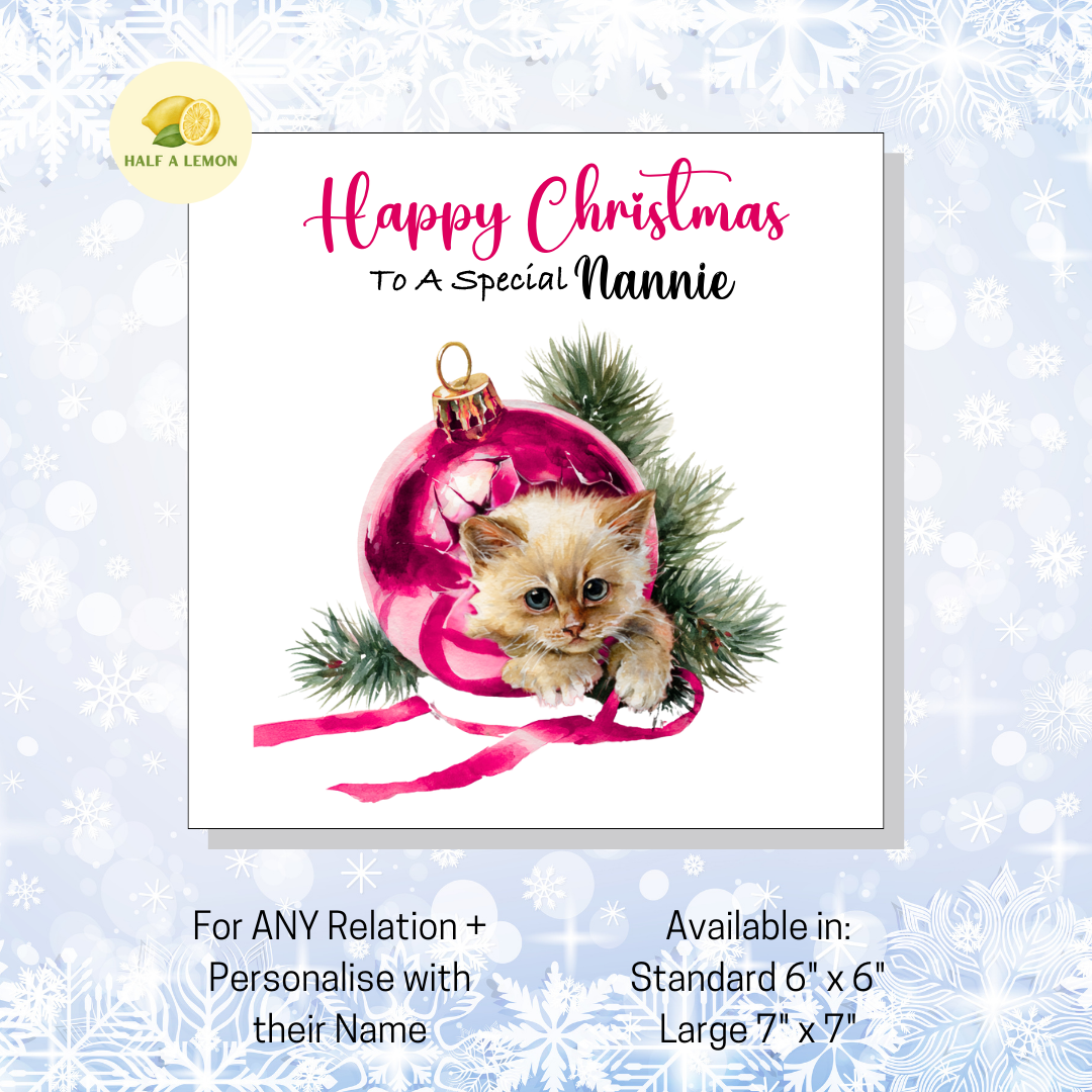 Cute Kitten Xmas- [REL:Nannie]