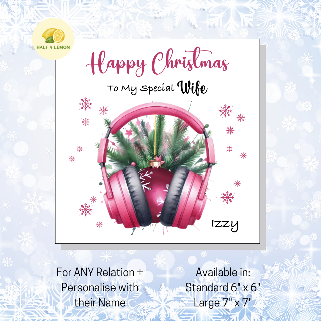 Pink Headphones Xmas- [REL:Wife]