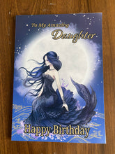 Load image into Gallery viewer, Daughter Birthday card, Birthday card for Daughter, Gothic Mermaid, Mermaid Birthday card, Birthday card for her, Birthday cards, gift,
