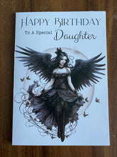 Load image into Gallery viewer, Birthday card, Daughter birthday card, Goth Birthday card, Gothic Birthday card, Fairy Birthday Card, Card for her Birthday, Alternative,
