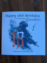 Load image into Gallery viewer, 18th Birthday card for Grandson, Grandson 18th Birthday, Video Game themed Birthday card, birthday gift, 18th gift,
