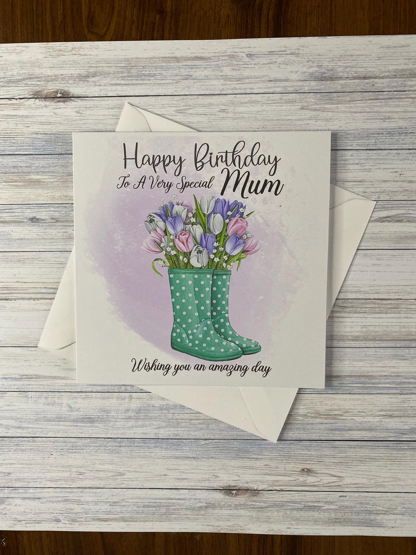 Birthday card for Mum, Mom, Mam, Wife, Nan, Nannie, Gran, Daughter, Daughter-in-law, Sister, Niece, cards for her, gardening, gift