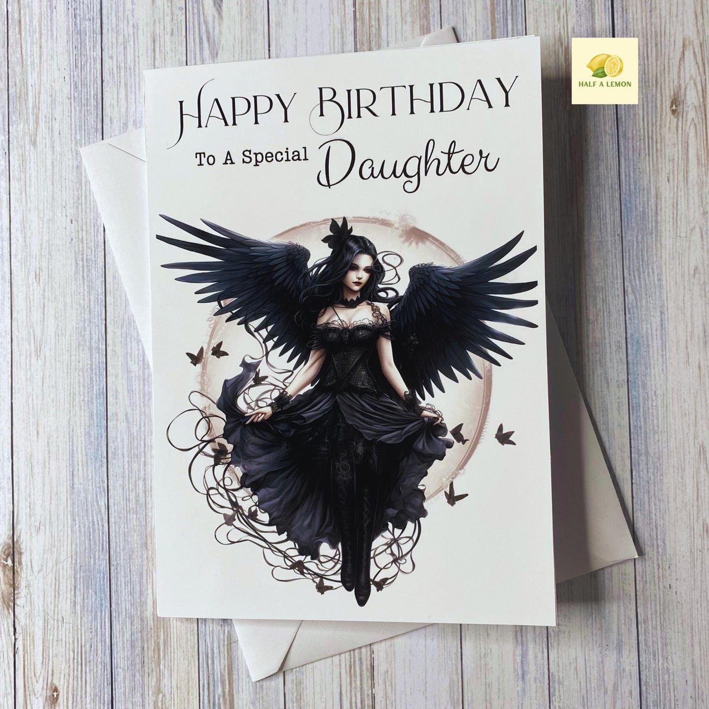 Birthday card, Daughter birthday card, Goth Birthday card, Gothic Birthday card, Fairy Birthday Card, Card for her Birthday, Alternative,