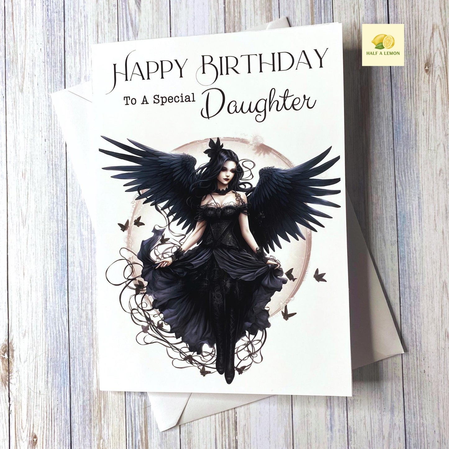 Birthday card, Daughter birthday card, Goth Birthday card, Gothic Birthday card, Fairy Birthday Card, Card for her Birthday, Alternative,