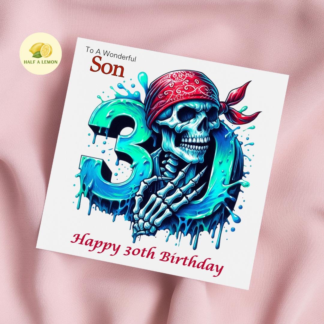 Son 30th Birthday Card, 30th Birthday Card, For ANY Relation, 30th Birthday, 30th Birthday Gift, Thirty, Brother 30th Birthday Card, Nephew,