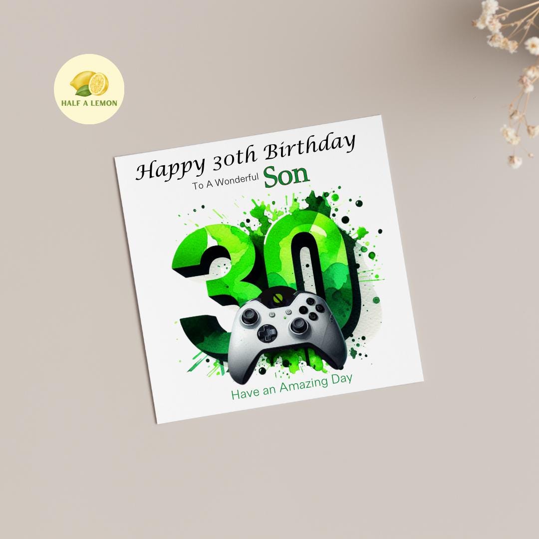 Son 30th Birthday Card, 30th Birthday Card, For ANY Relation, 30th Birthday, 30th Birthday Gift, Thirty, Brother 30th Birthday, Grandson,