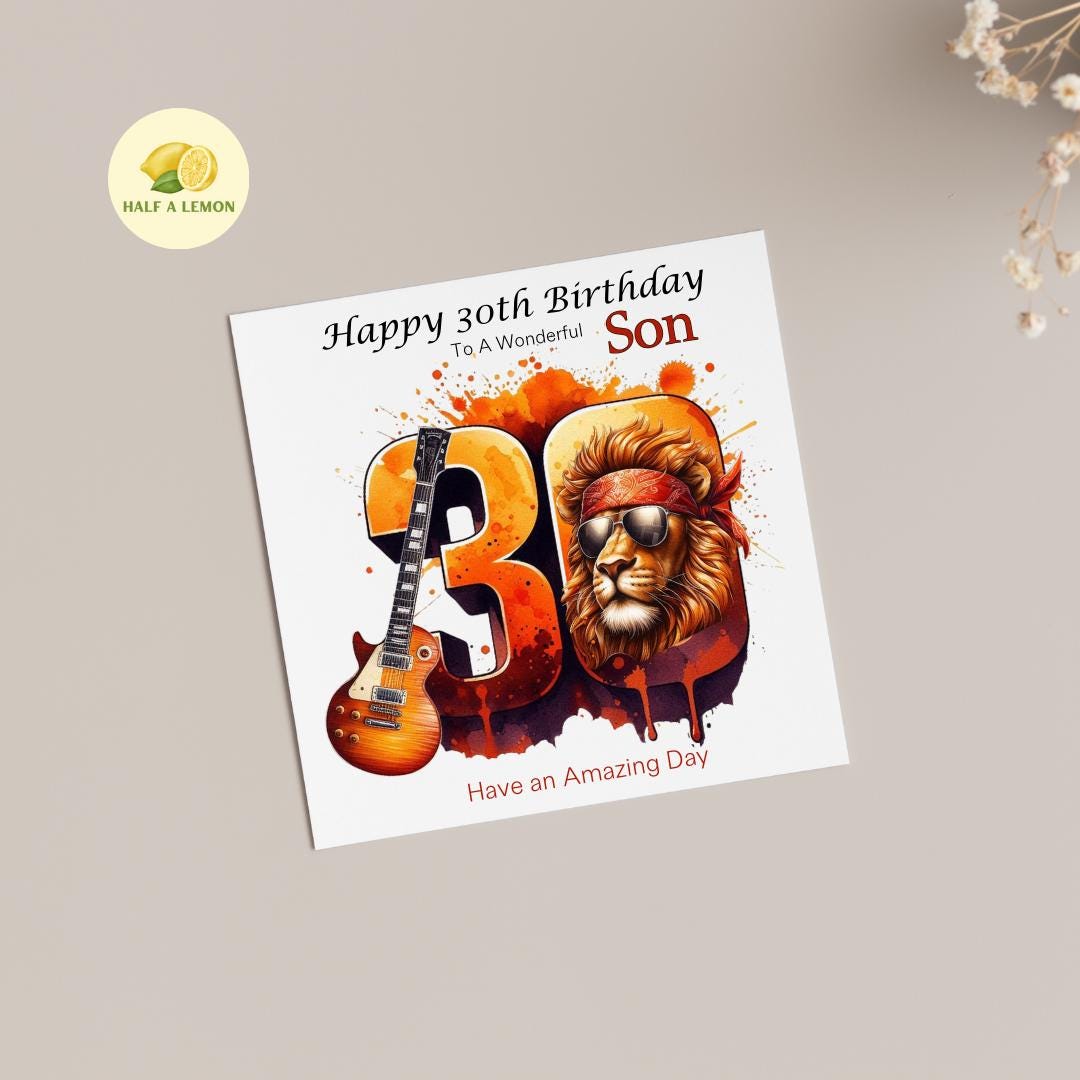 Son 30th Birthday Card, 30th Birthday Card, For ANY Relation, 30th Birthday, 30th Birthday Gift, Thirty, Brother 30th Birthday, Nephew,