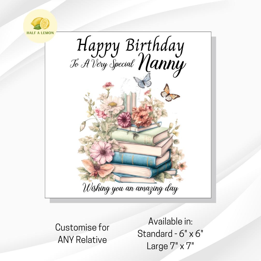 Sister Birthday Card, Birthday Card For Sister, Birthday Gift Sister, Sister Birthday Gift, Book Lover Birthday card, Birthday Gift For Her,