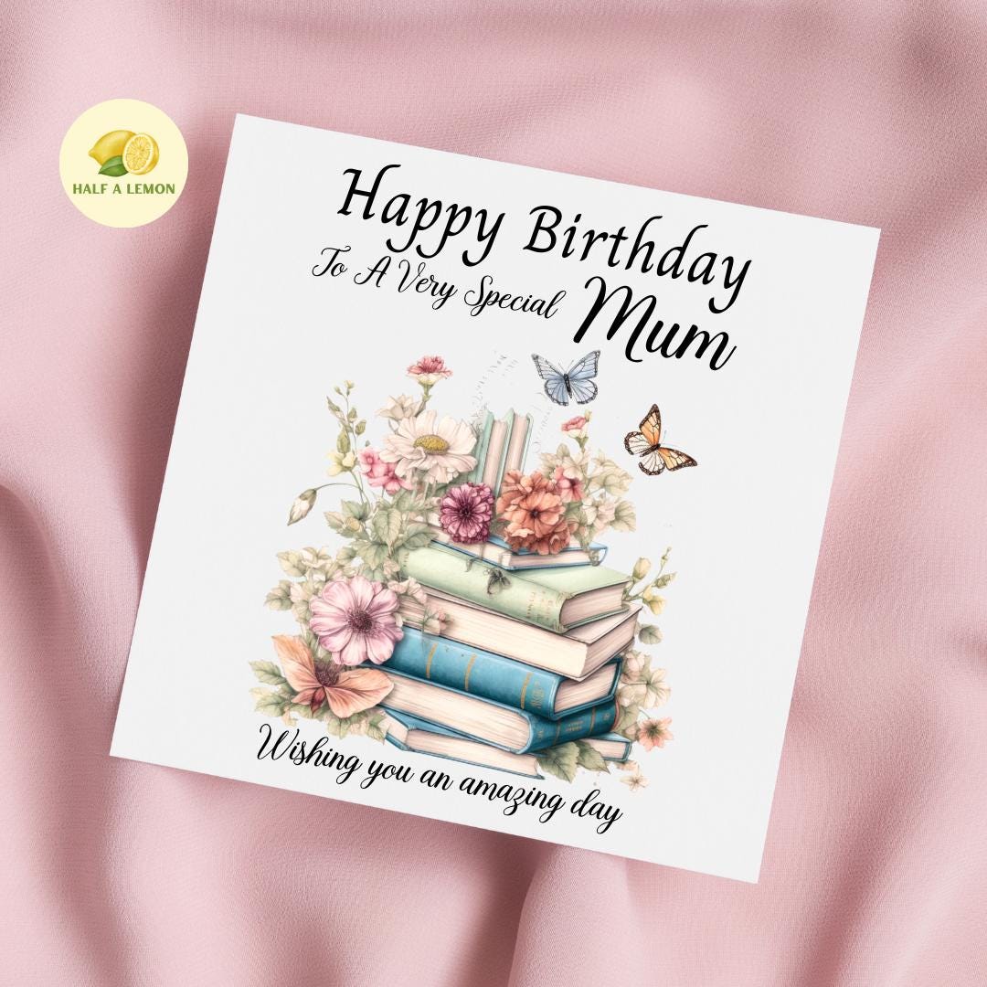 Sister Birthday Card, Birthday Card For Sister, Birthday Gift Sister, Sister Birthday Gift, Book Lover Birthday card, Birthday Gift For Her,