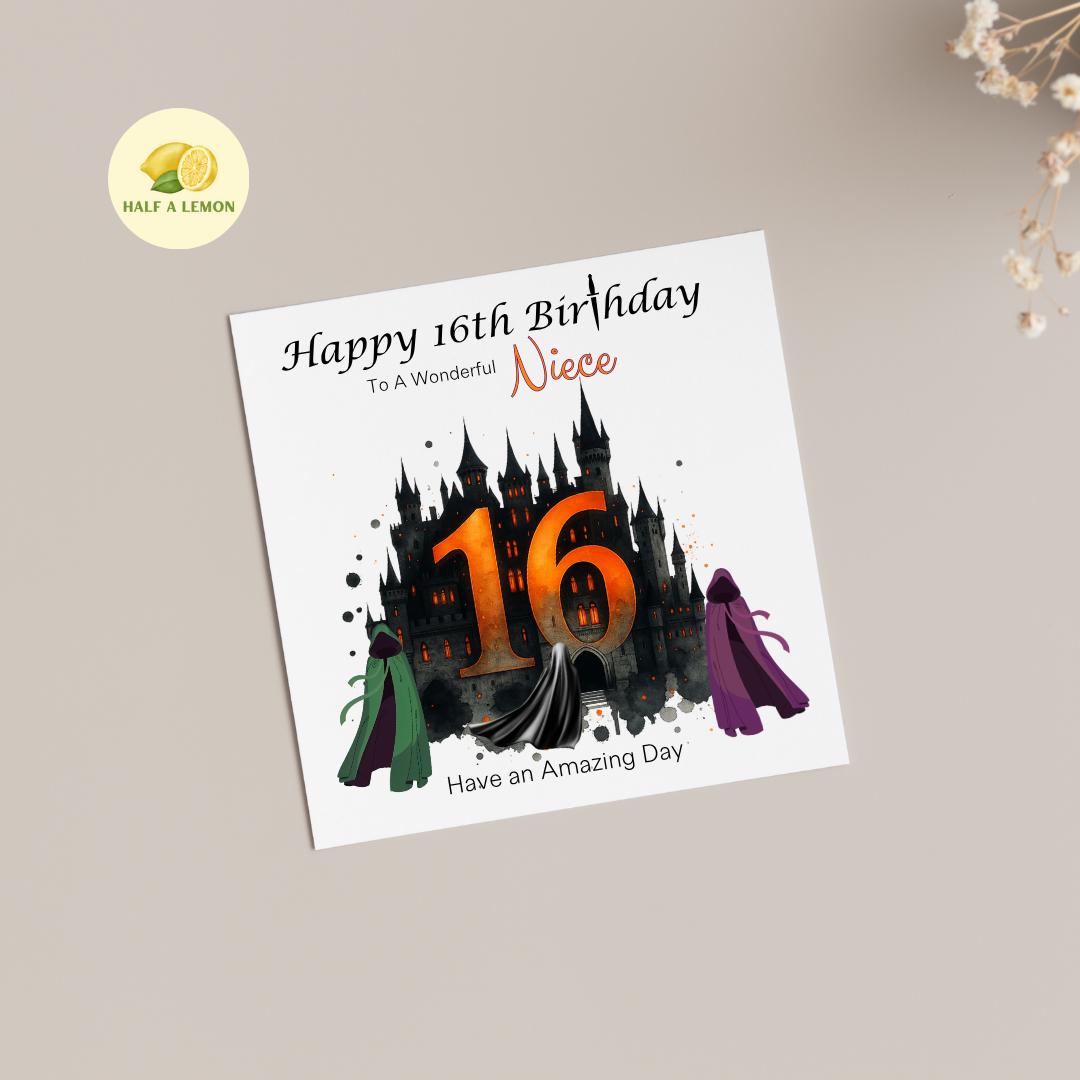 16th Birthday card, ANY Relation, Niece, Daughter, Granddaughter, Sister, Great Granddaughter, gift, Reality TV, Deception and Trust, her
